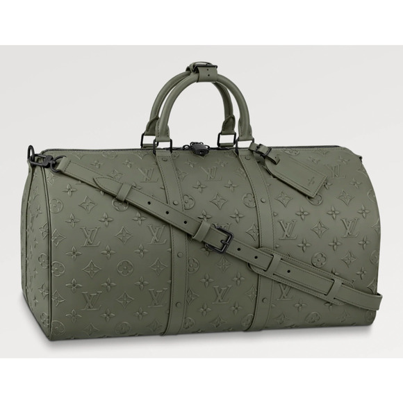 Louis Vuitton Keepall Bandouliere 50 Monogram Seal Wax Duffle Weekend Travel Bag - Picture 2 of 12